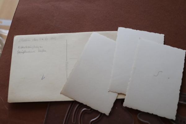 vier original Aufnahmen - Ritterkreuzträger Otto Kühn 1943 im Lazarett Modlin